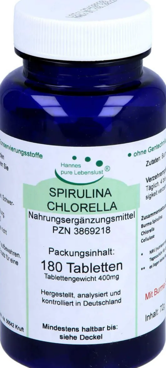 Spirulina Chlorella 180 Tabletten