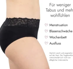 Spitzenslip mit Saugeinlage Größe 38-40 (M)