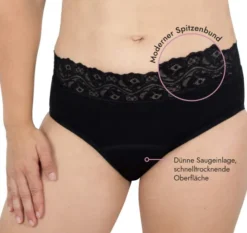 Spitzenslip mit Saugeinlage Größe 38-40 (M)