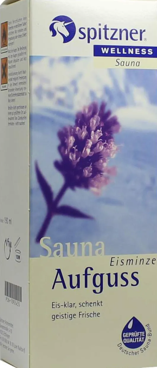 Spitzner Saunaaufguss Eisminze Wellness 190 ml