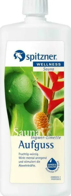 Spitzner Saunaaufguss Ingwer Limette Wellness 1000