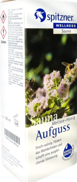 Spitzner Saunaaufguss Melisse Honig Wellness 190 ml