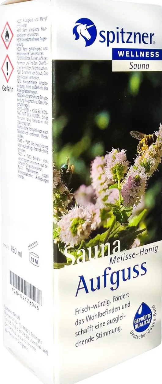 Spitzner Saunaaufguss Melisse Honig Wellness 190 ml