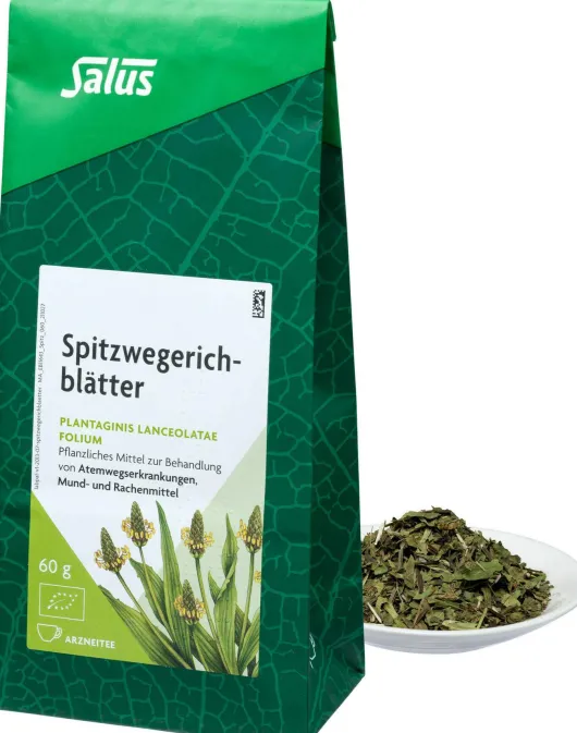 Spitzwegerichblätter Arzneitee Bio Salus 60 G