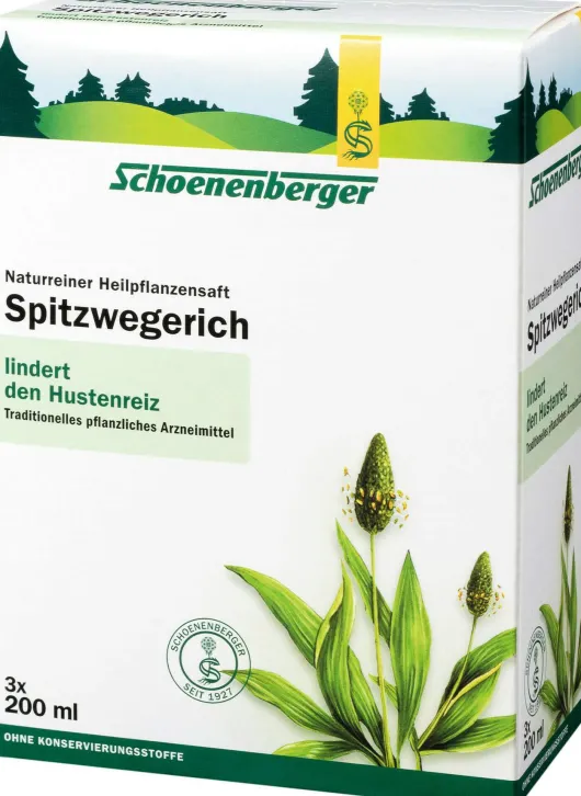 Spitzwegerichsaft Schoenenberger 3 X 200 ml