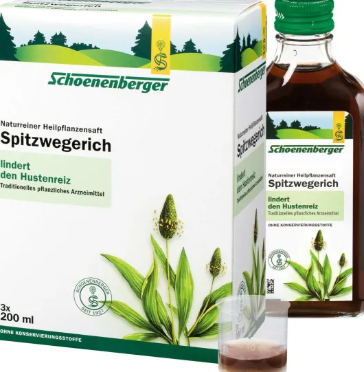 Spitzwegerichsaft Schoenenberger 3 X 200 ml