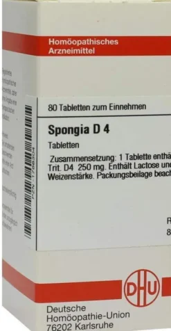 Spongia D4 Dhu 80 Tabletten