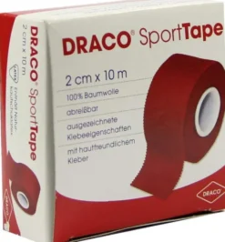 Sporttape Draco Tapeverband 10 M X 2 cm Rot 1 Verband