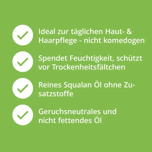 Squalan Öl Haut & Haare Pflanzlich 30 ml