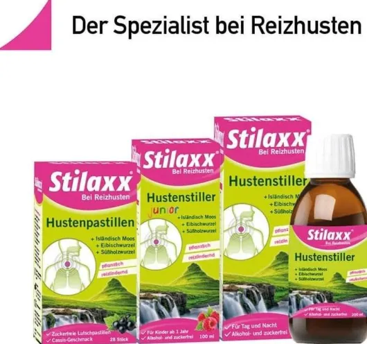 Stilaxx Hustenstiller Isländisch Moos Junior 100 ml Sirup