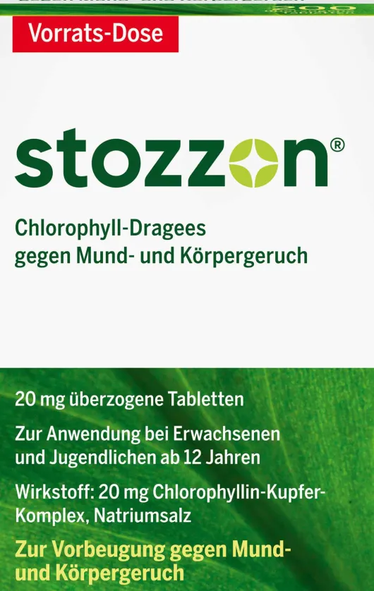 Stozzon Chlorophyll 200 überzogene Tabletten
