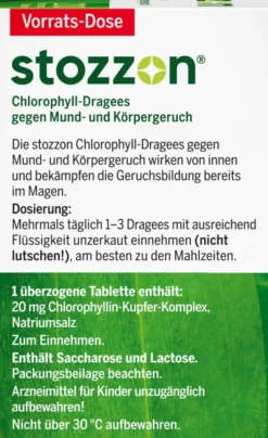 Stozzon Chlorophyll 200 überzogene Tabletten