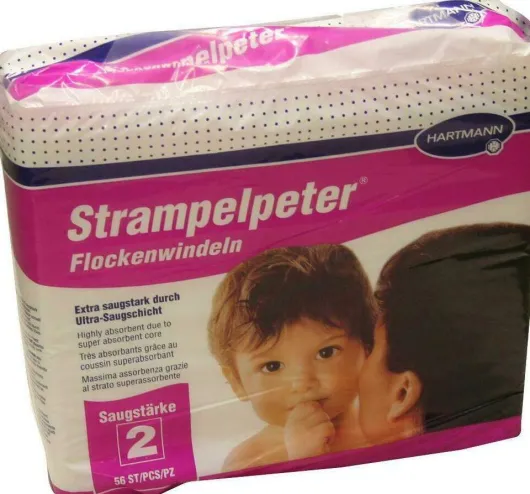 Strampelpeter Flockenwindeln Saugstärke 2 56 Stück