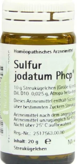 Sulfur Jodatum Phcp Globuli 20g Streukügelchen