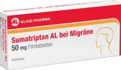 Sumatriptan AL bei Migräne 50 mg Filmtabletten 2 Stück