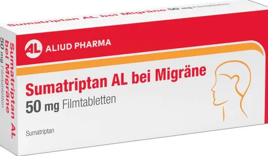 Sumatriptan AL bei Migräne 50 mg Filmtabletten 2 Stück