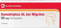Sumatriptan AL bei Migräne 50 mg Filmtabletten 2 Stück