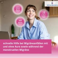 Sumatriptan Heumann bei Migräne 50 mg 2 Filmtabletten