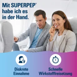 Superpep wirkstoffhaltiges Kaugummi 20 mg 10 Stück