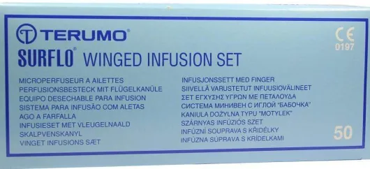 Surflo Perfusionsbesteck 23 G 30 cm Blau