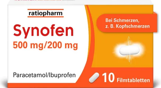 Synofen 500 mg - 200 mg 10 Filmtabletten