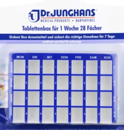Tablettenbox 1 Woche 28-Fächer Schiebedeckel 1 Stück