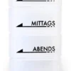 Tablettendose Mo-Mi-Ab- A Mit Blindenschrift Weiß