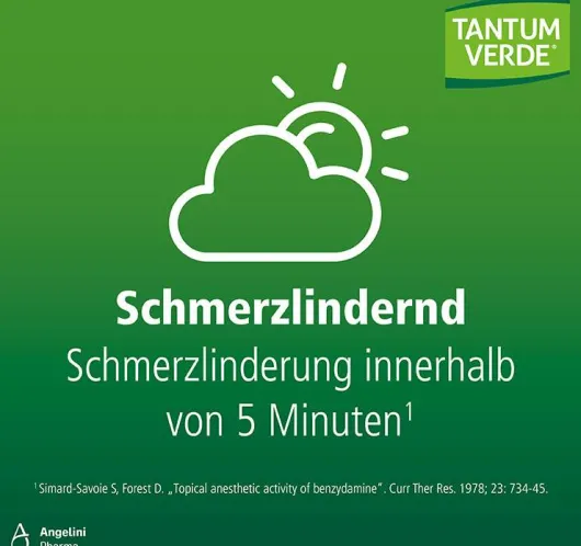 Tantum Verde Duo 1,5 mg je ml + 5 mg je ml Spray zur Anwendung in der Mundhöhle 15 ml