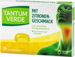 Tantum Verde 3 mg mit Zitronengeschmack 20 Lutschtabletten