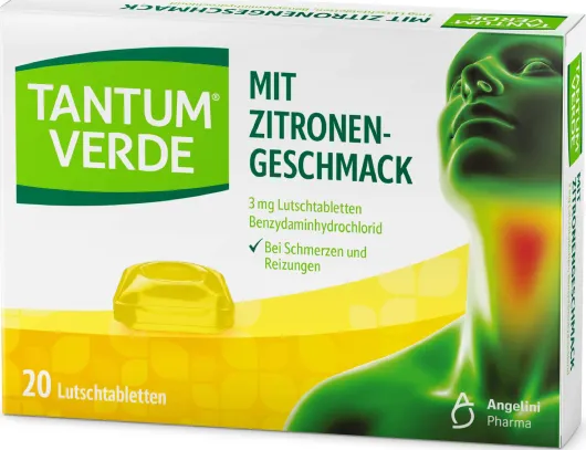 Tantum Verde 3 mg mit Zitronengeschmack 20 Lutschtabletten
