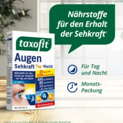 Taxofit Augen Sehkraft 30 Kapseln
