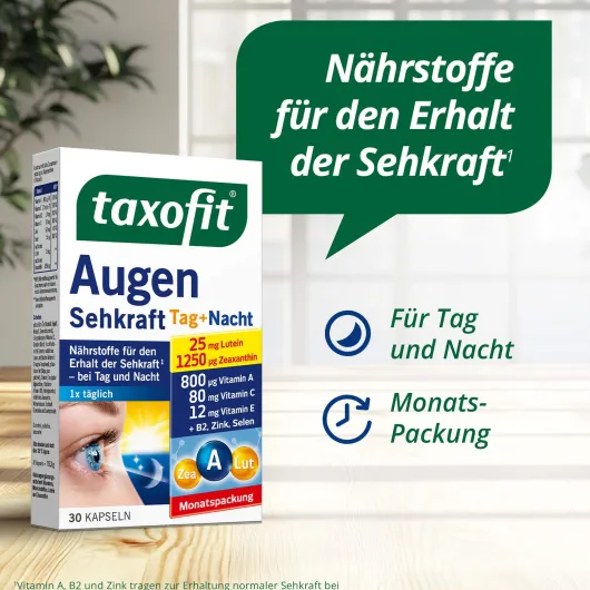 Taxofit Augen Sehkraft 30 Kapseln