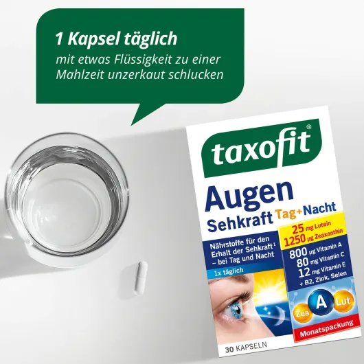 Taxofit Augen Sehkraft 30 Kapseln