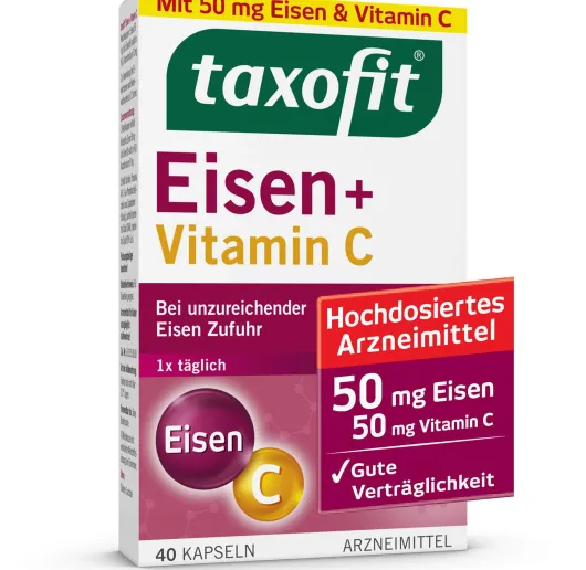 Taxofit Eisen + Vitamin C 40 Kapseln