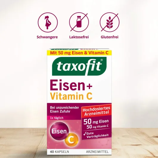 Taxofit Eisen + Vitamin C 40 Kapseln