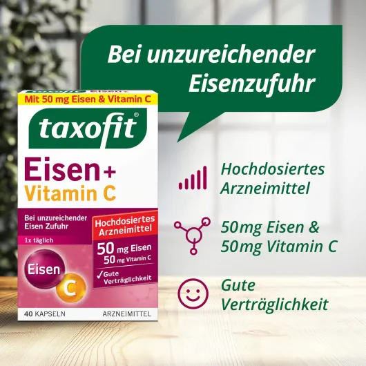 Taxofit Eisen + Vitamin C 40 Kapseln