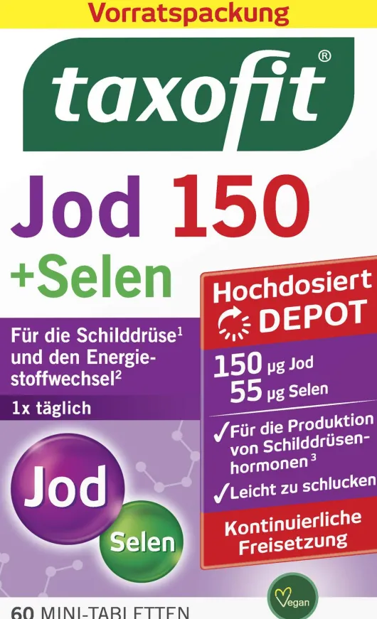 Taxofit Jod 150 + Selen 60 Tabletten