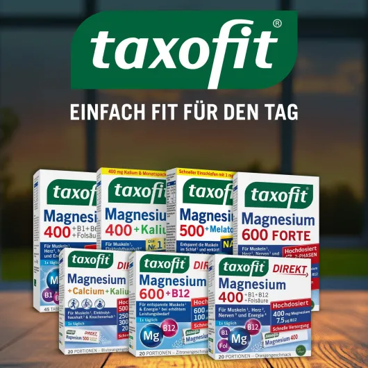 taxofit Magnesium 500 Nacht+Melatonin 30 Tabletten