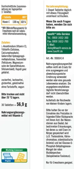 Taxofit Vitamin C 1300 30 Tabletten