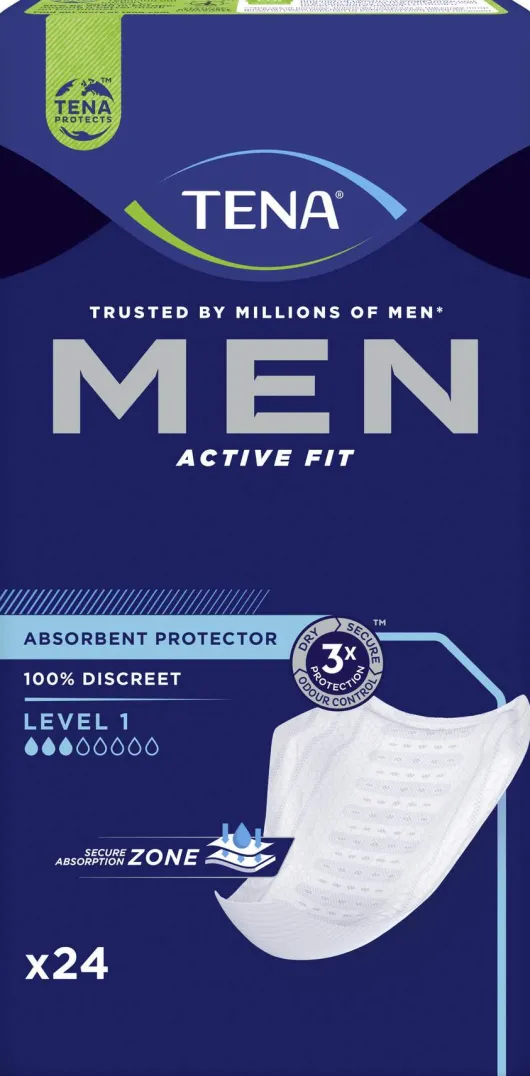 Tena Men Active Fit Level 1 Inkontinenz Einlagen 24 Stück