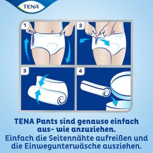 Tena Pants Discreet Medium Slip 75 - 100 cm 4 X 12...