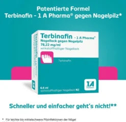 Terbinafin 1A Pharma Nagellack gegen Nagelpilz 6,6 ml