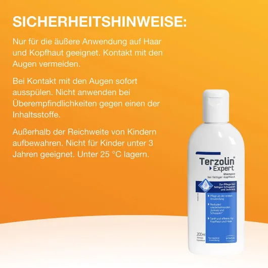 Terzolin Expert Shampoo bei fettiger Kopfhaut 200 ml