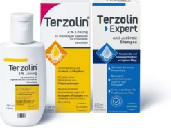 Terzolin 2% Lösung 100 ml + Terzolin Expert Shampoo bei fettiger Kopfhaut 200 ml