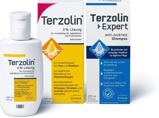 Terzolin 2% Lösung 100 ml + Terzolin Expert Shampoo bei fettiger Kopfhaut 200 ml