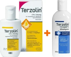 Terzolin 2% Lösung 100 ml + Terzolin Expert Shampoo bei fettiger Kopfhaut 200 ml