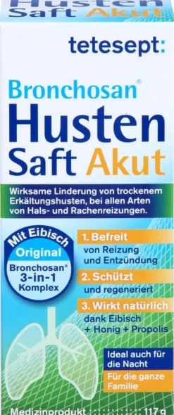Tetesept Bronchosan Husten Akut Saft 117 G