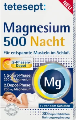 Tetesept Magnesium 500 mg Nacht 30 Tabletten