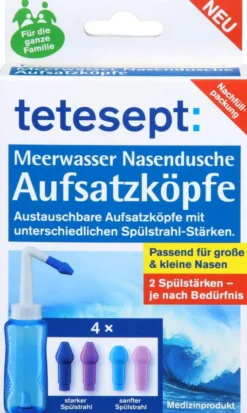 Tetesept Nasendusche Aufsatzköpfe 4 Stück