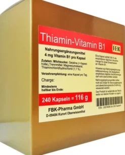 Thiamin Kapseln Vitamin B1 240 Kapseln